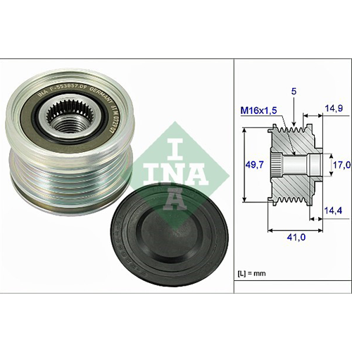 Puleggia alternatore